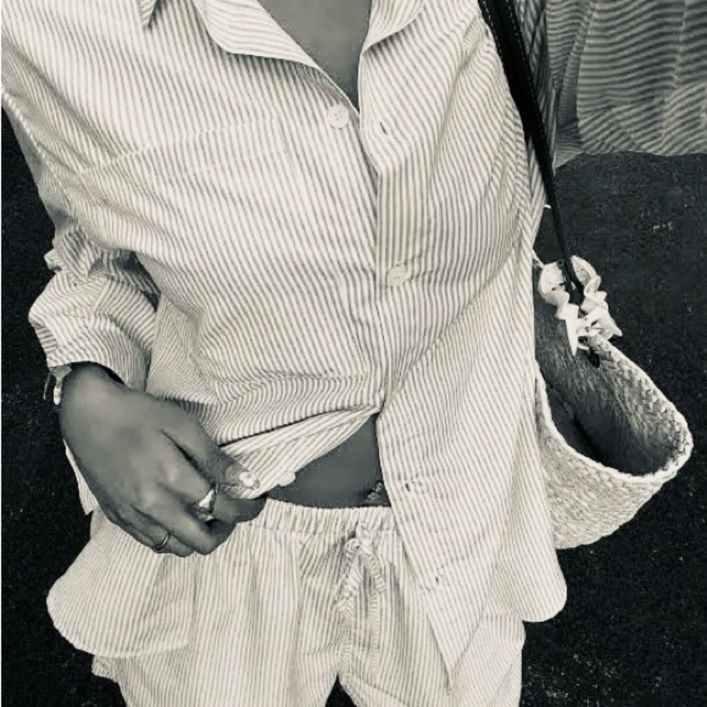 Turks & Caicos SET Striped Button-Up Shirt and Shorts Set